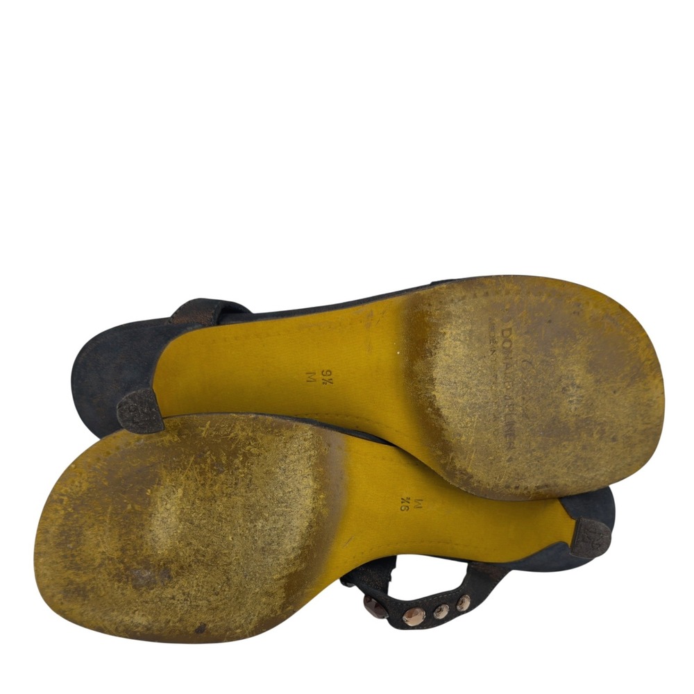 Donald J. Pliner Black Jeweled Thong Sandals - Picture 9 of 15